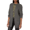 image:imageCable Stitch Womens Open Front Waffle Stitch Knit Cardigan  Long Sleeve Casual Sweater Coat with Pockets XLarge Charcoal