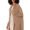 image:imageCable Stitch Womens Open Placket Long Cardigan  Open Front Long Sleeve Sweater Coat with Pockets XSmall Taupe