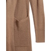 image:imageCable Stitch Womens Open Placket Long Cardigan  Open Front Long Sleeve Sweater Coat with Pockets XSmall Taupe