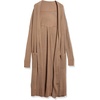 image:imageCable Stitch Womens Open Placket Long Cardigan  Open Front Long Sleeve Sweater Coat with Pockets XSmall Taupe
