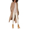 image:imageCable Stitch Womens Open Placket Long Cardigan  Open Front Long Sleeve Sweater Coat with Pockets XSmall Taupe